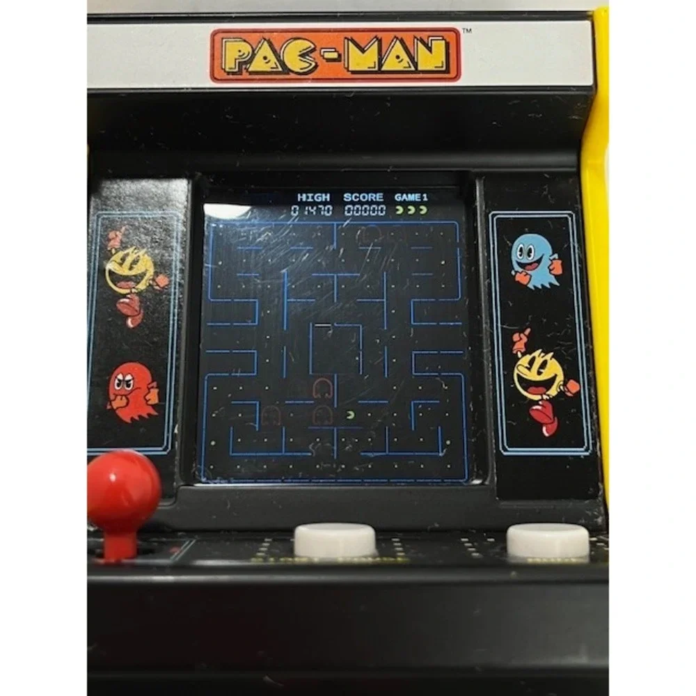 Pac-Man Mini Hand‎ Held Arcade Game Bandai Namco Tested & Works